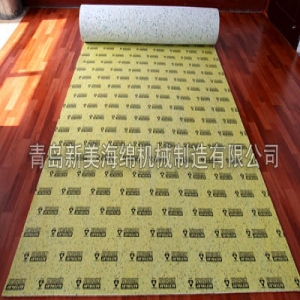 复合网格黄色PE膜地毯垫